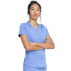Tunique Médicale Femme Manches Courtes Col V Bleu Ciel - DICKIES MEDICAL