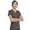 Tunique Médicale Femme Manches Courtes Col V Gris - DICKIES MEDICAL