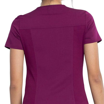 Tunique médicale Dickies bordeaux pour femmes