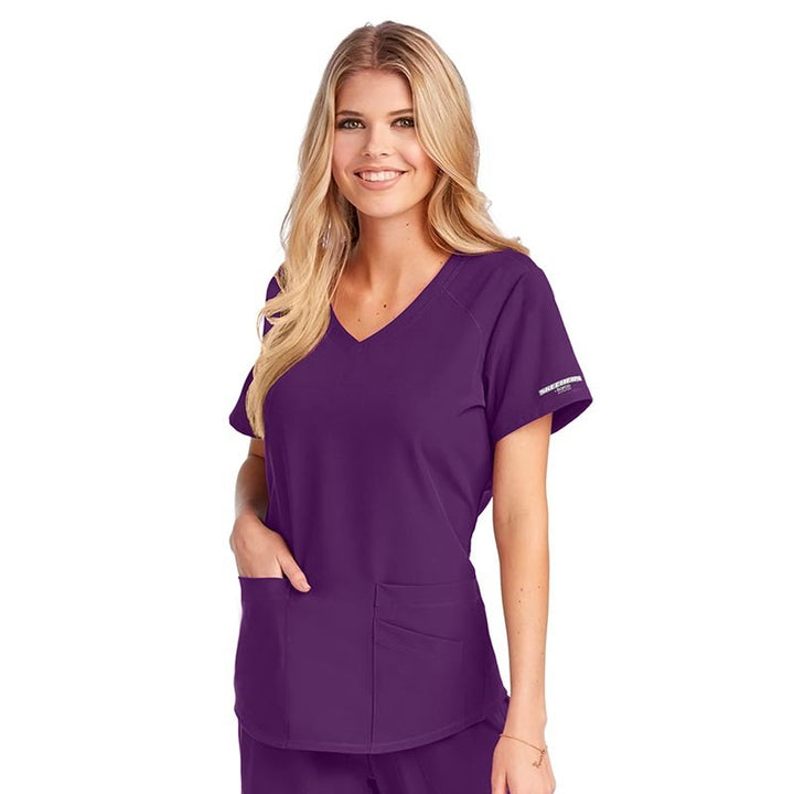 Tunique Médicale Femme Blanche Col V - SKECHERS I VIOLET