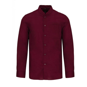 chemise de serveur col mao