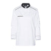 Veste de Cuisine Femme Manches Longues Néospirit Blanche Liseré Noir  - MOLINEL