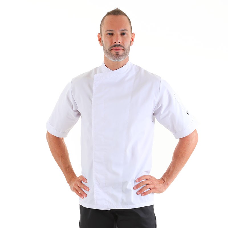 Veste de Boulanger Blanche Manches courtes