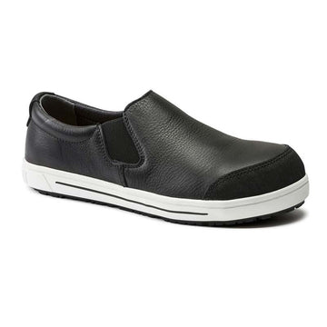 Basket slip-on de travail en cuir