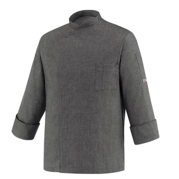 Veste de Cuisine grise - Primo, coupe simple et droite