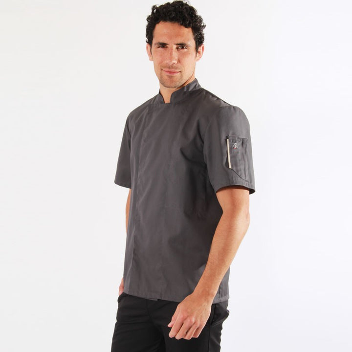 Veste de cuisine grise Nero - Robur, veste pour cuisinier