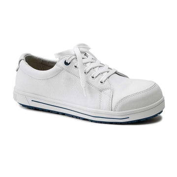 chaussures de sécurité en cuir blanches