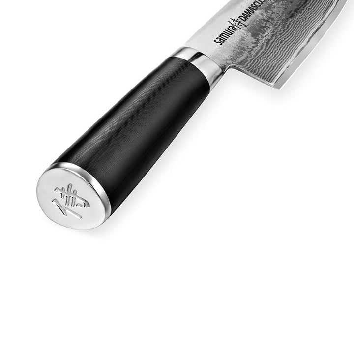 Manche noir Couteau de chef Damascus