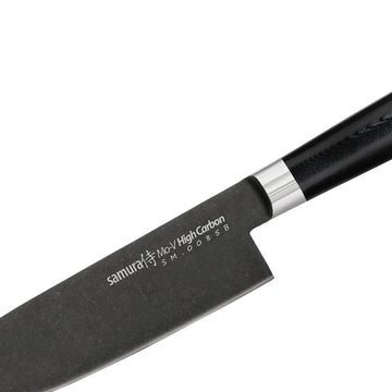 couteau de cuisine professionnel avec lame noire matte
