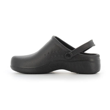 Sabot à lanière noir cuisinier