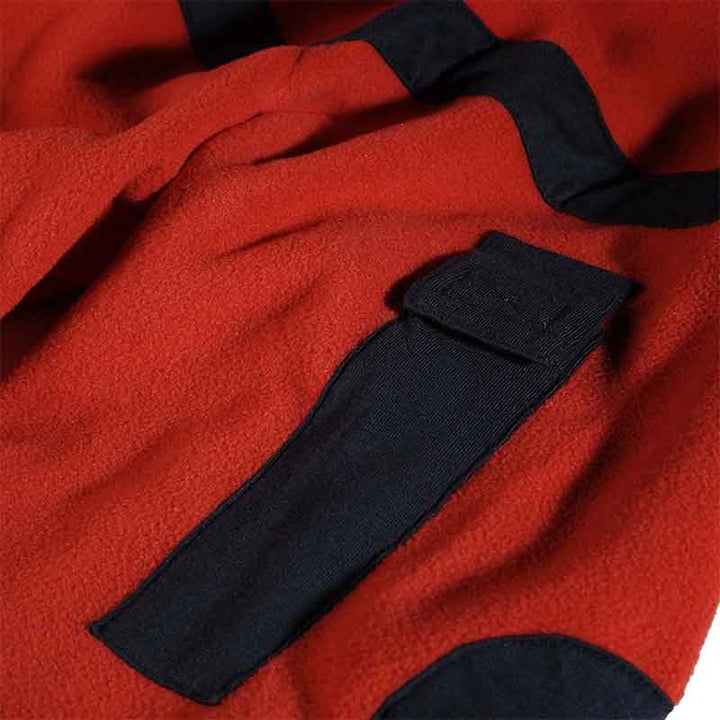 Polaire rouge et noir professionnel