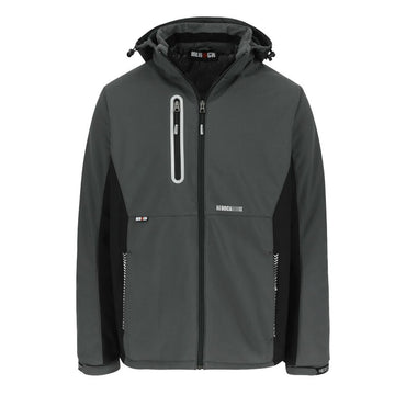 Veste de Travail Homme Softshell Doublée Micro-Polaire Taris Gris - HEROCK
