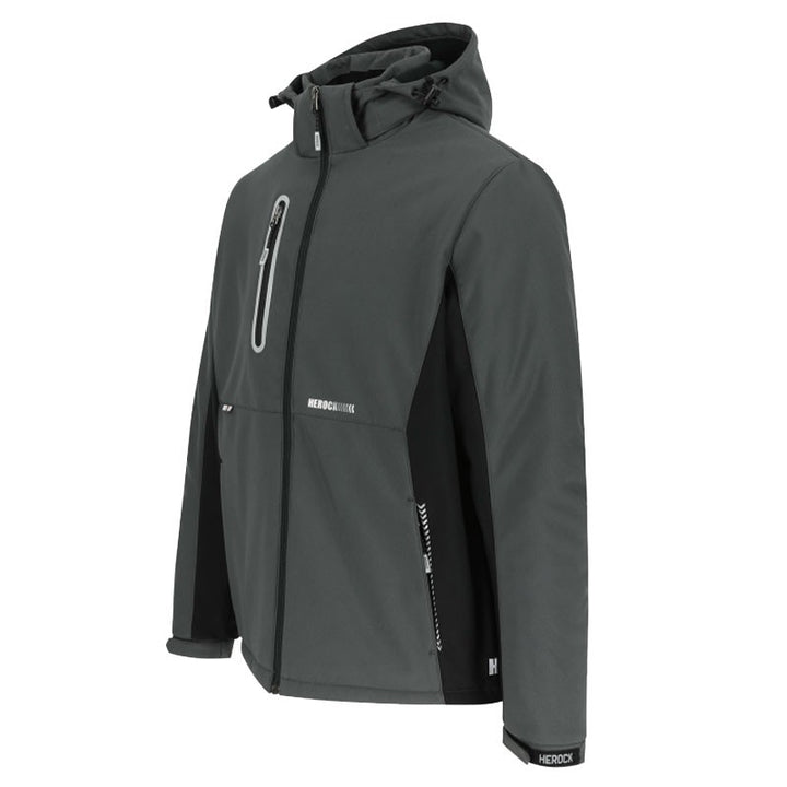 PROFIL Veste de Travail Homme Softshell Doublée Micro-Polaire Taris Grise - HEROCK