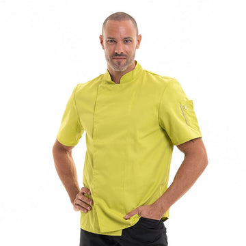Veste de cuisine pistache - Robur, manche courte