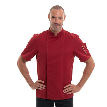 Veste de cuisine bordeaux robur pas cher