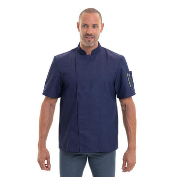 Veste de cuisine en jean - Nero Robur manches courtes