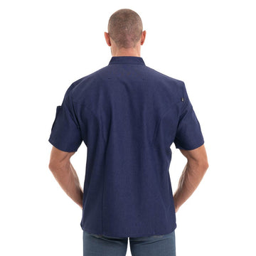 Veste de cuisine nero jean poche manche, été