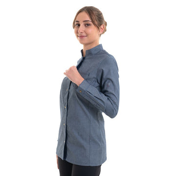 veste pâtissiere jean pour femme robur