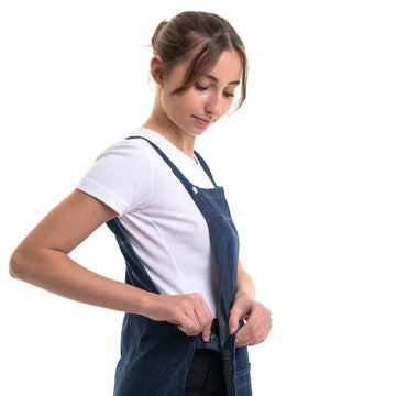 tablier chasuble pour femme facile à enfiler