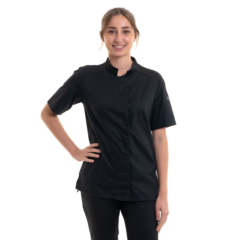 Veste de Cuisine Femme Cadix Noir ROBUR