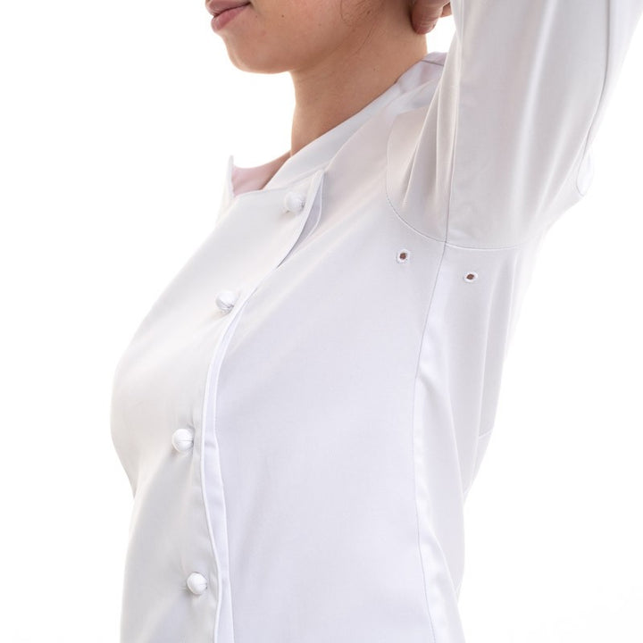 Veste de cuisine oeillet respirants pour chaleur