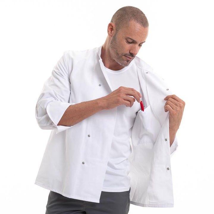 veste cap cuisine pas cher blanche