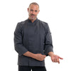 Veste de Cuisine Grise Nero Manches Longues - ROBUR