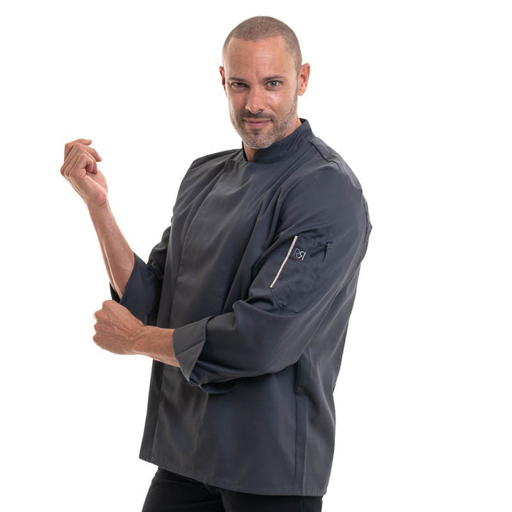 veste de cuisine robur pas cher grise pour apprenti