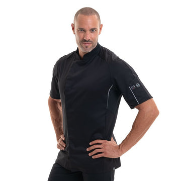 veste de cuisine avec maille respirante col et bras