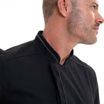 veste de cuisine liseré col structuré