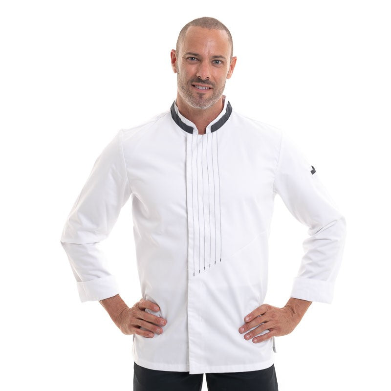 veste de cuisine blanche surpiquée robur