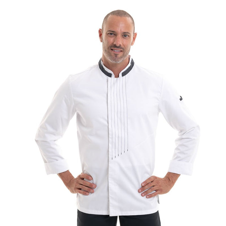 veste de cuisine blanche surpiquée robur