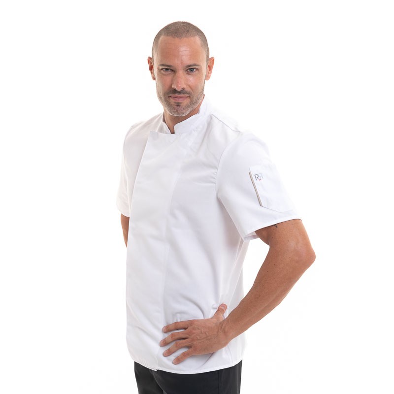 veste de cuisine blanche nero robur