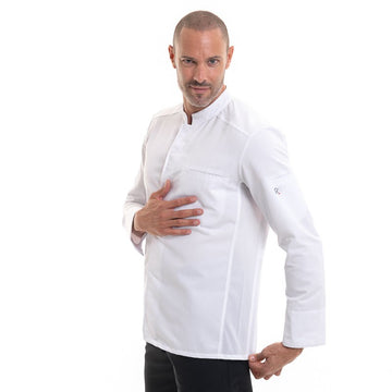 veste de cuisine ROBUR - Col officier, poche à stylo