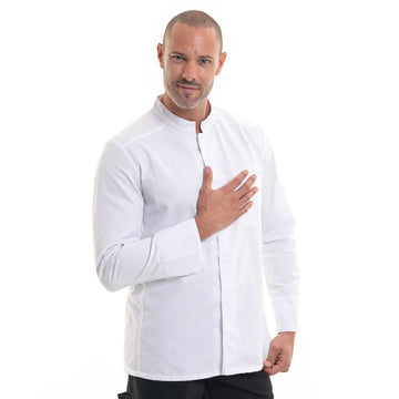 veste de cuisine respirante élégante pour chef cuisinier