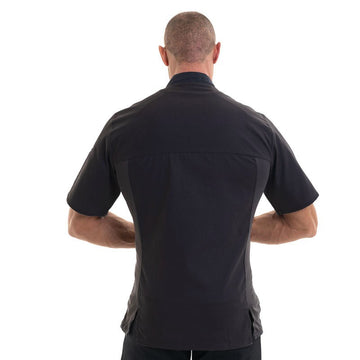 veste patissier cintree double matiere