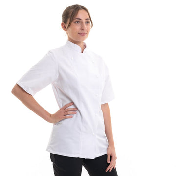 veste de cuisine à fermeture asymétrique robur