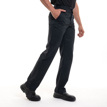 pantalon de cuisine noir robur timeo élégant et confortable