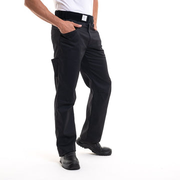 Pantalon de travail noir pour cuisinier