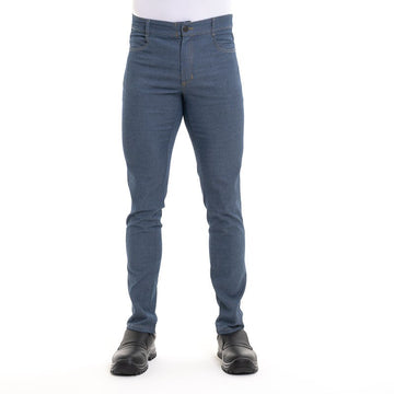 pantalon de cuisine effet jean très confortable