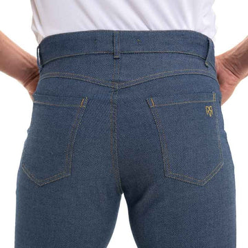 Poches en jean sur pantalon confort
