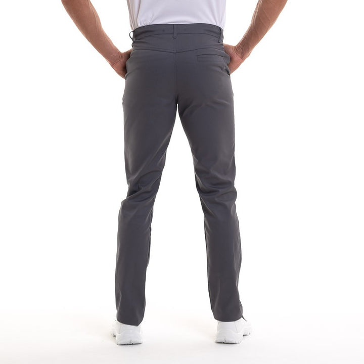 Pantalon de cuisine gris confortable coupe slim