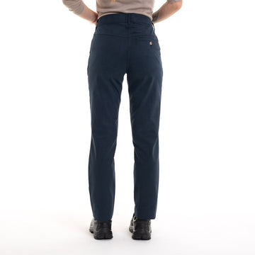 Pantalon de travail pour service et restauration femme type chino