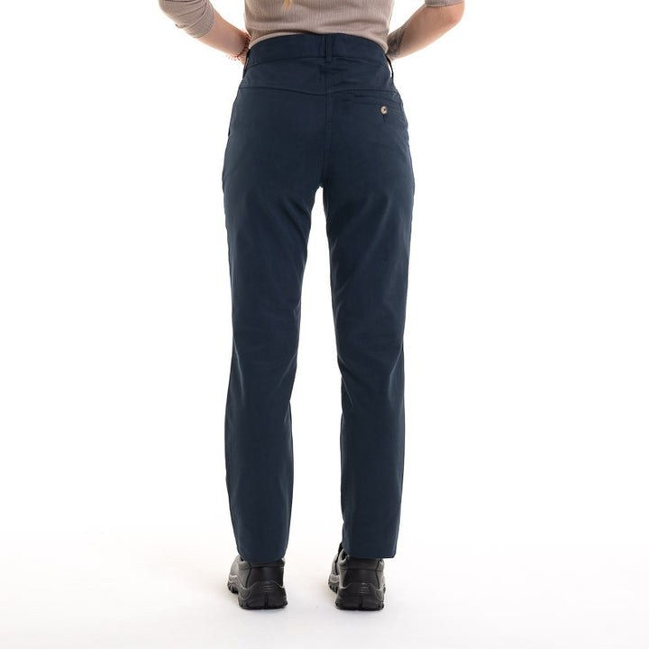Pantalon de travail pour service et restauration femme type chino