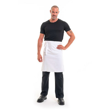 Tablier demi chef blanc 60cm - Robur