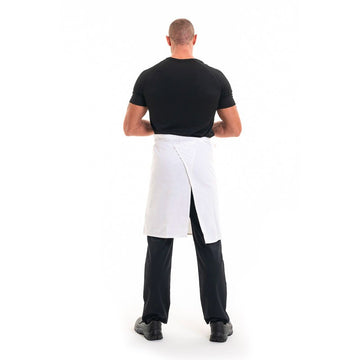 tablier à nouer à la taille blanc