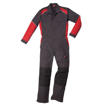 Combinaison de Travail pour Homme Charbon et Rouge - ADOLPHE LAFONT - 2