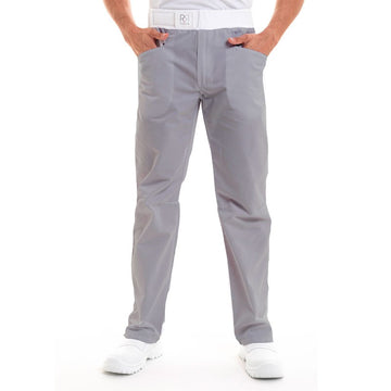 Pantalon de cuisine arenal gris Robur pour homme