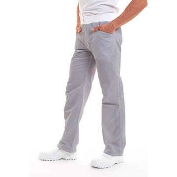 Pantalon de cuisine gris confortable Robur modèle Arenal, parfait pour les boulangers & pâtissiers