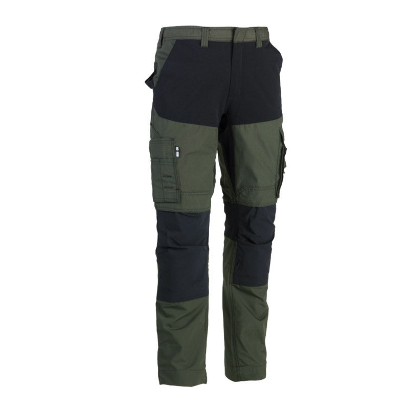 Pantalon de Travail Homme Extensible 4 Sens kaki - HEROCK